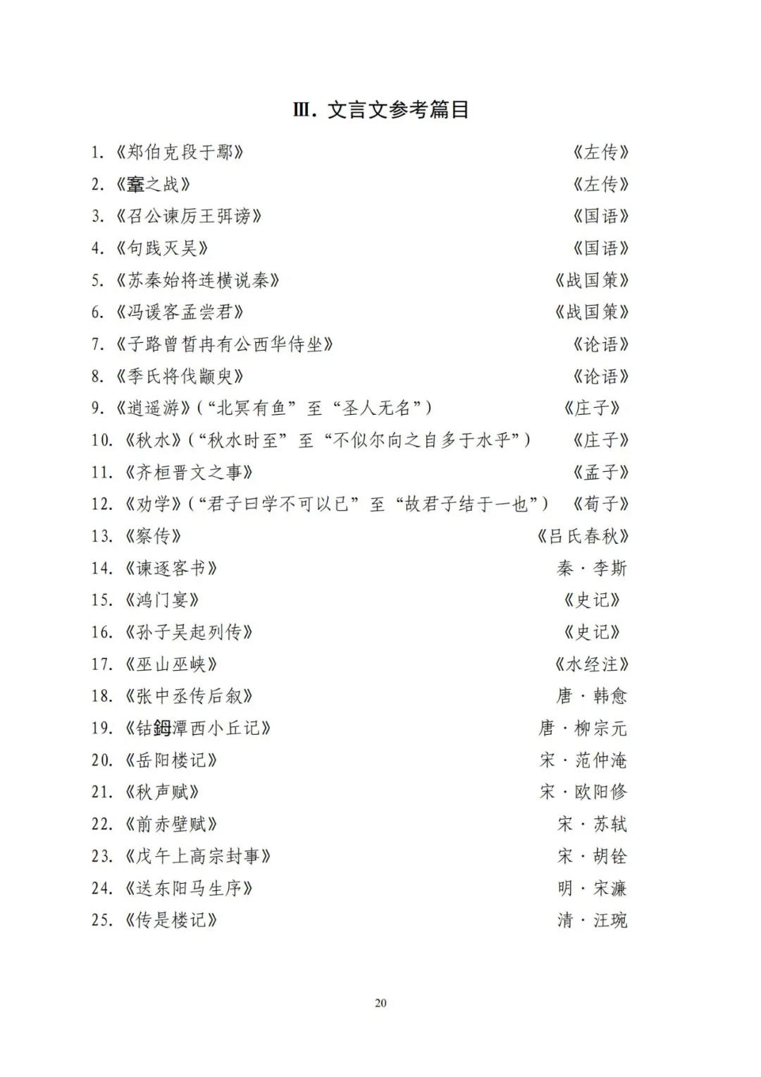 山东省2021年普通高等教育专科升本科招生考试公共基础课考试要求(图24)